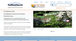 Desktop Screenshot of pondmastershop.com